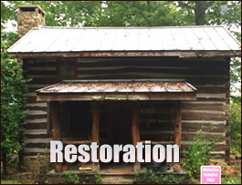 Historic Log Cabin Restoration  Bertie County, North Carolina